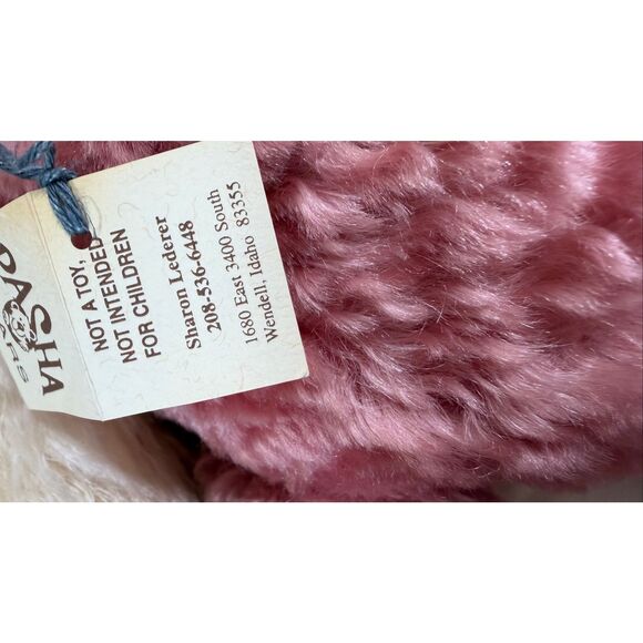 Pasha Bears Sharon Lederer Blush Mohair Artist Bear 2000 Signed Glass Eyes Tags - Picture 4 of 7